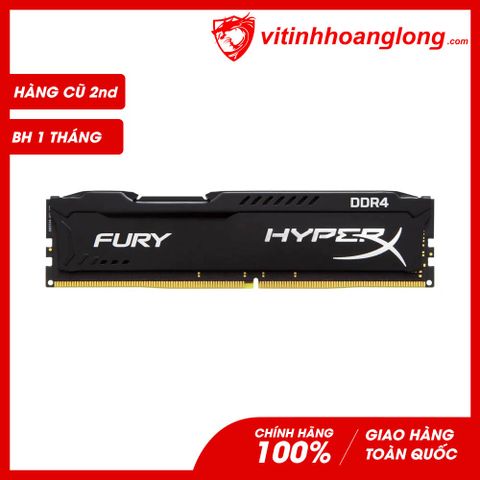  Ram PC Kingston HyperX Fury Black 8GB 2400MHz DDR4 HX424C15FB2/8 Hãng Cũ 