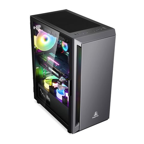  Vỏ case máy tính Segotep GANK5 BLACK - Kính cường lực 