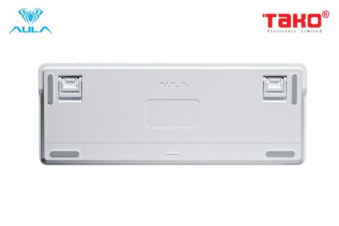  BÀN PHÍM CƠ GAMING 3 MODE AULA F87 (Phiên bản đen + trắng + xanh lá/ Grey Wood V4 Switch) 