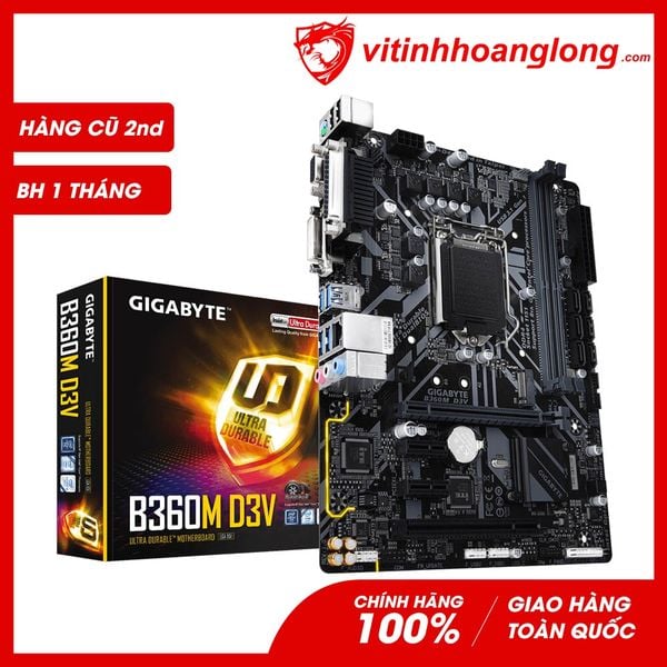  Mainboard GIGABYTE B360M-D3V hàng cũ 