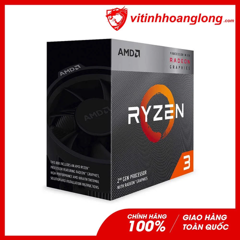  CPU AMD Ryzen 3 3200G ( 3.6GHz Up to 4.0GHz, 4 nhân 4 luồng, cache 4MB, AM4 ) 