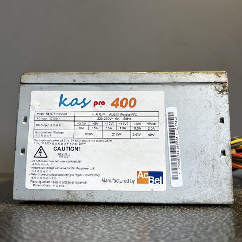  Nguồn Acbel 400W KAS PRO - HÀNG CŨ 