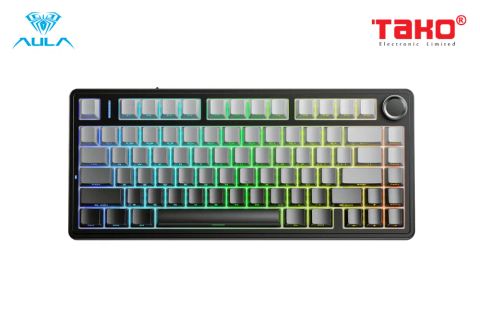  BÀN PHÍM CƠ GAMING 3 MODE AULA F75 PRO (Phiên bản Black gradient/Reaper switch) 