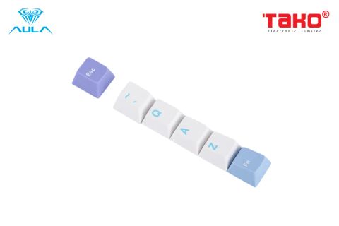  BÀN PHÍM CƠ GAMING CÓ DÂY LEOBOG Hi75 (Phiên bản xanh dương + trắng + tím/Grey wood V3 switch) 
