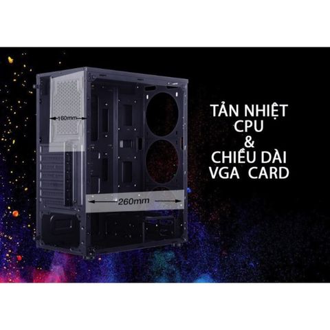  Vỏ Case máy tính Jetek Game G9321 White (No Fan) 