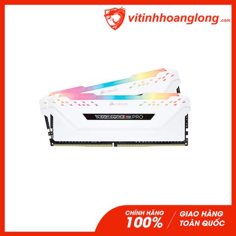  Ram PC DDR4 Corsair 16GB Bus 3200 Vengernce RGB Pro Trắng (2x8G) Tản Nhiệt (CMW16GX4M2E3200C16W) 