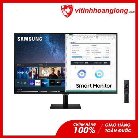  Màn hình máy tính Samsung 32 Inch Smart Monitor LS32AM700UEXV WQHD VA 8ms 60Hz Chính Hãng PSD 