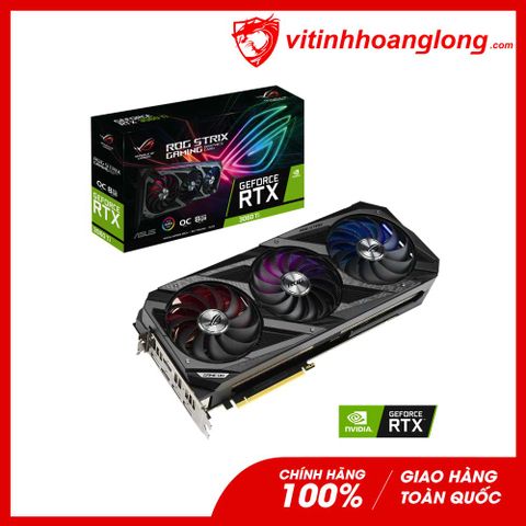  Card màn hình VGA Asus Geforce RTX 3060Ti Rog Strix Gaming OC 8GB V2 GDDR6 (ROG-STRIX-RTX3060TI-O8G-V2-GAMING) 