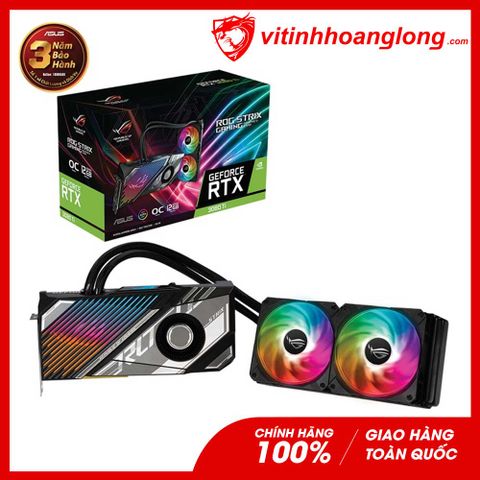  Card màn hình VGA Asus Geforce RTX 3080Ti Rog Strix LC OC Edition 12GB GDDR6X 