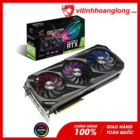  Card màn hình VGA Asus Geforce RTX 3090 Rog Strix Edition 24GB GDDR6X Gaming 