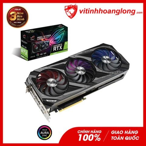  Card màn hình VGA Asus Geforce RTX 3090 Rog Strix OC Edition 24GB GDDR6X Gaming 