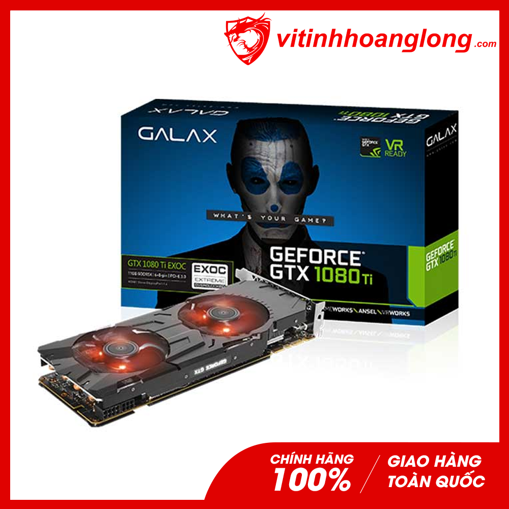 Card màn hình VGA Galax GTX 1080Ti 11G GDDR5X EXOC (GeForce® GTX 1080