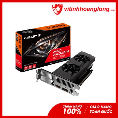  Card màn hình VGA Gigabyte Radeon RX 6400 D6 Low Profile 4GB (GV-R64D6-4GL) 