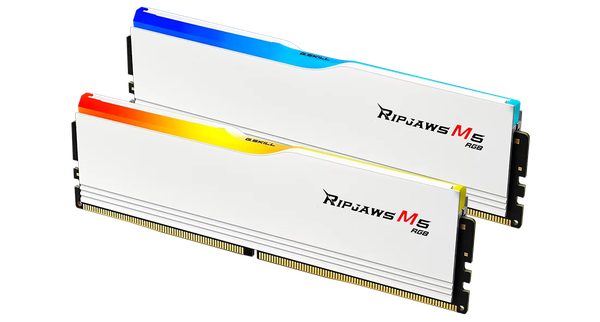  Ram GSkill Ripjaws M5 RGB 32GB - White | 16GB x 2, DDR5, 6400MHz (F5-6400J3648F16GX2-RM5RW) 