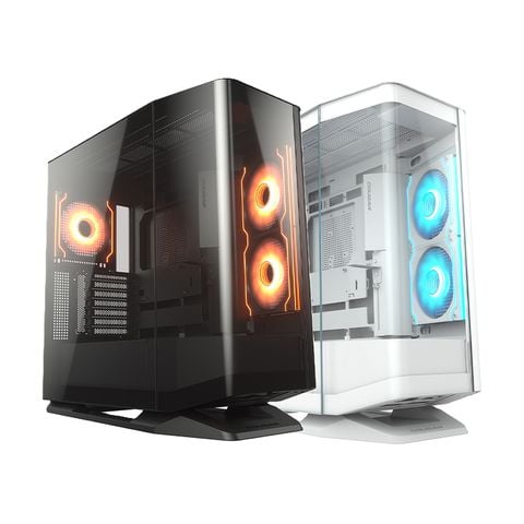  Thùng máy Case Cougar FV 270 - Đen / Trắng | Kèm sẵn 1 fan ARGB 