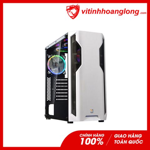  Vỏ Case máy tính Jetek Game Beryl-I G9601W White (No Fan) 