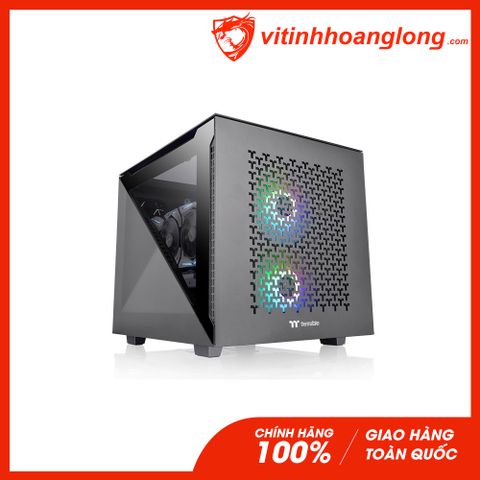  Vỏ Case máy tính Thermaltake Divider 200 TG Air Black/M-ATX/1fan 200mm+1 fan 