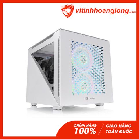  Vỏ Case máy tính Thermaltake Divider 200 TG Air Snow/M-ATX/1 fan 200mm+1 fan 