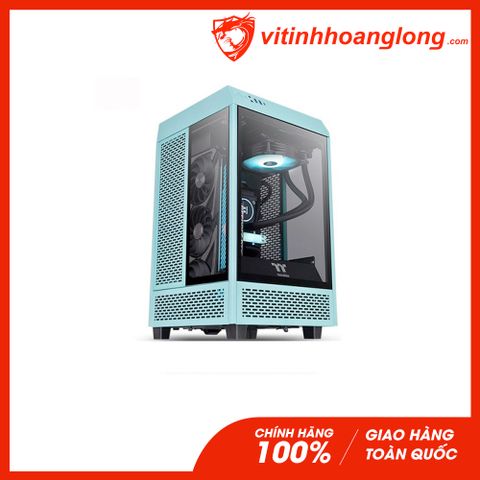  Vỏ Case máy tính Thermaltake TOWER 100 TG Turquoise/Mini ITX/2fan 