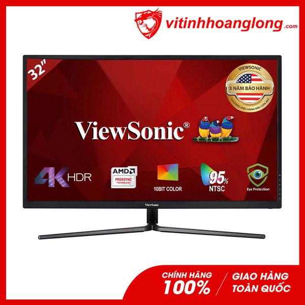 Màn hình máy tính ViewSonic 32 Inch VX3211-4K-MHD, 4K UHD, VA, Freesync, 60Hz, 3ms