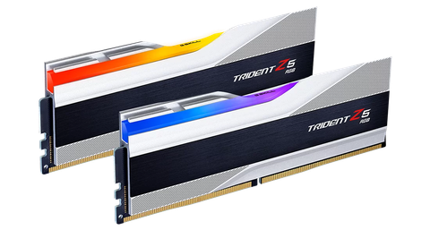  Ram GSkill Trident Z5 RGB Silver 32G | 16x2, DDR5, 5200MHz 40 F5-5200J4040A16GX2-TZ5RS 