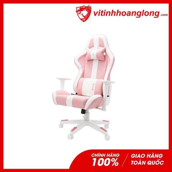 Ghế Gaming Warrior Raider Series WGC206 Plus (Trắng Hồng)