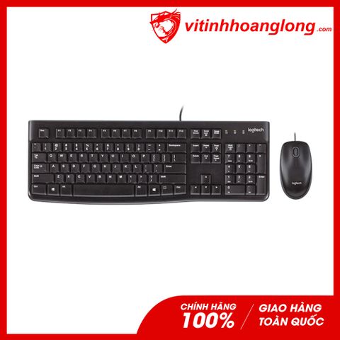  Combo phím chuột Logitech MK120 Chính Hãng (Đen) 