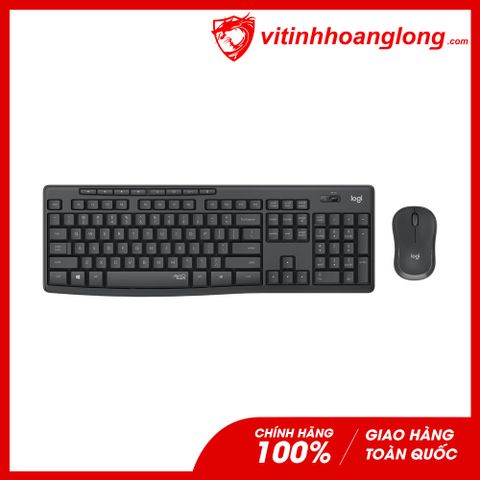  Combo Phím chuột không dây Logitech MK295 Silent Chính Hãng (Đen) 