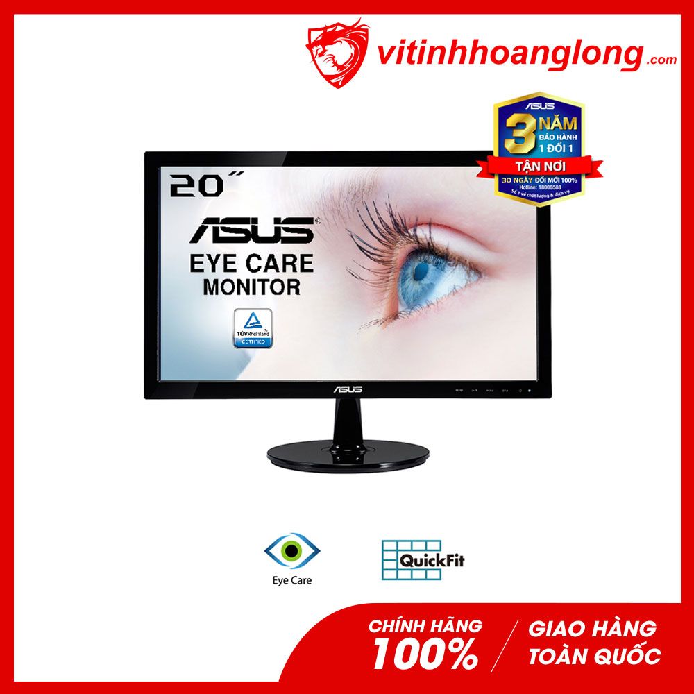 Màn hình máy tính Asus 20 Inch VS207DF HD+ LED 50 - 75hz