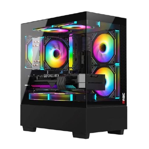  Thùng máy Case Magic MIX - Đen | Micro ATX, không kèm fan 