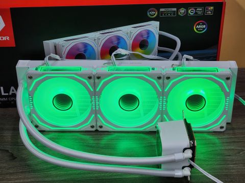 Tản nhiệt nước Coolmoon Glacier 360 ARGB - Trắng 