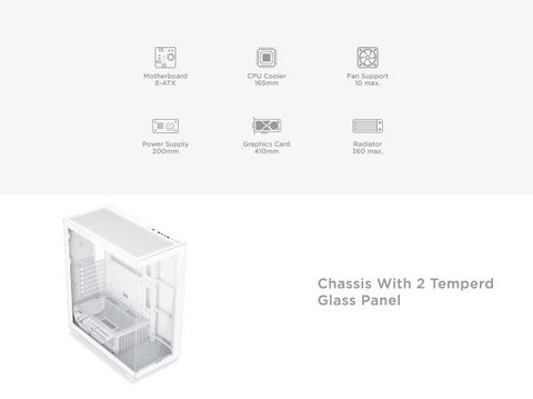  Thùng máy Case Xigmatek Blast Artic 4GF ATX - White | Kèm sẵn 4 fan (EN 44922) 