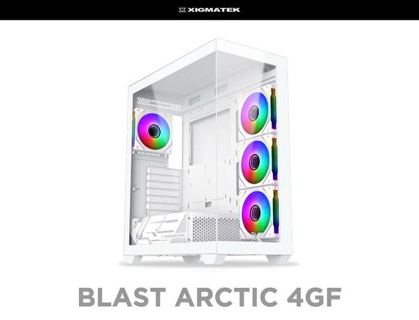  Thùng máy Case Xigmatek Blast Artic 4GF ATX - White | Kèm sẵn 4 fan (EN 44922) 