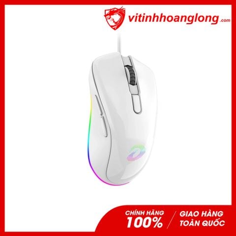  Chuột máy tính DareU EM908 Artic RGB(Trắng) 