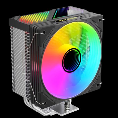 Tản nhiệt khí CPU CoolMoon GT400 ARGB - Black | Hiển thị nhiệt độ, hỗ trợ socket 2011 