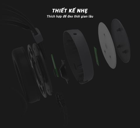  Tai nghe Gaming Zidli ZH8-10 Grey | USB, 7.1, no box, mic ngắn 
