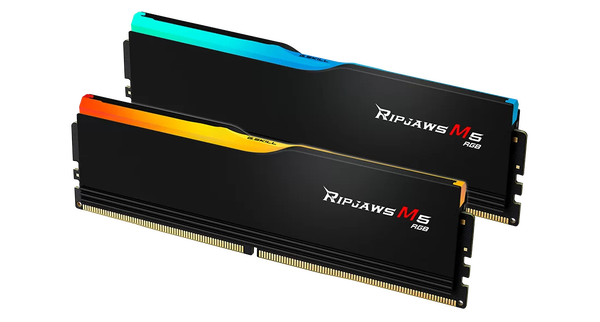  Ram GSkill Ripjaws M5 RGB Black 96GB | 2x48GB, DDR5, 5200MHz (F5-5600J4040D48GX2-RM5RK) 