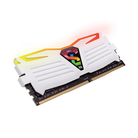  Ram Geil Super Luce Black | White RGB 8GB | DDR4 3200MHz (GLS48GB3600C18BSC) 