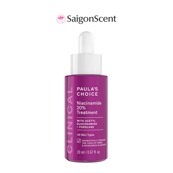 Tinh chất thu nhỏ lỗ chân lông Paula's Choice Clinical Niacinamide 20% Treatment 30mL