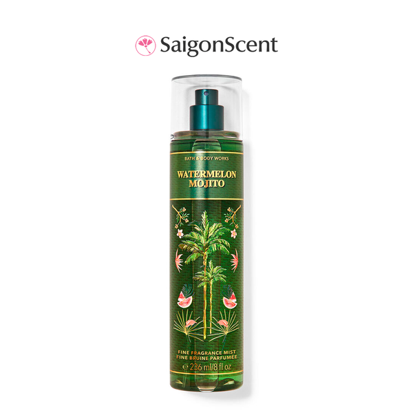 Xịt thơm toàn thân Bath & Body Works Body Mist Watermelon Mojito 236mL