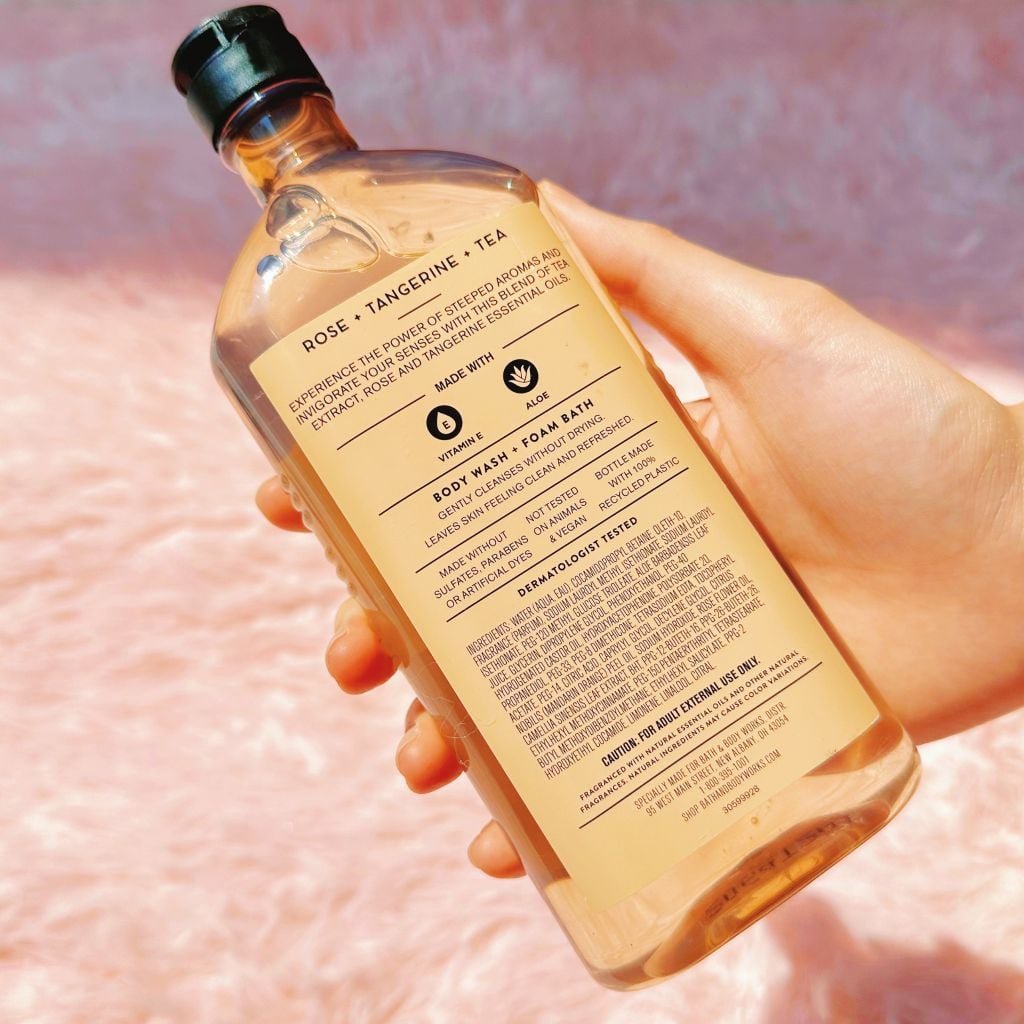 Sữa tắm thư giãn Bath & Body Works Aromatherapy Body Wash STEEPED INVIGORATION | Rose - Tangerine - Tea 295mL