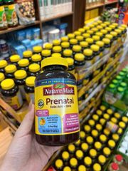 [Date 2026] Viên uống bổ sung vitamin cho bầu Nature Made Prenatal Folic Acid + DHA 150 Viên