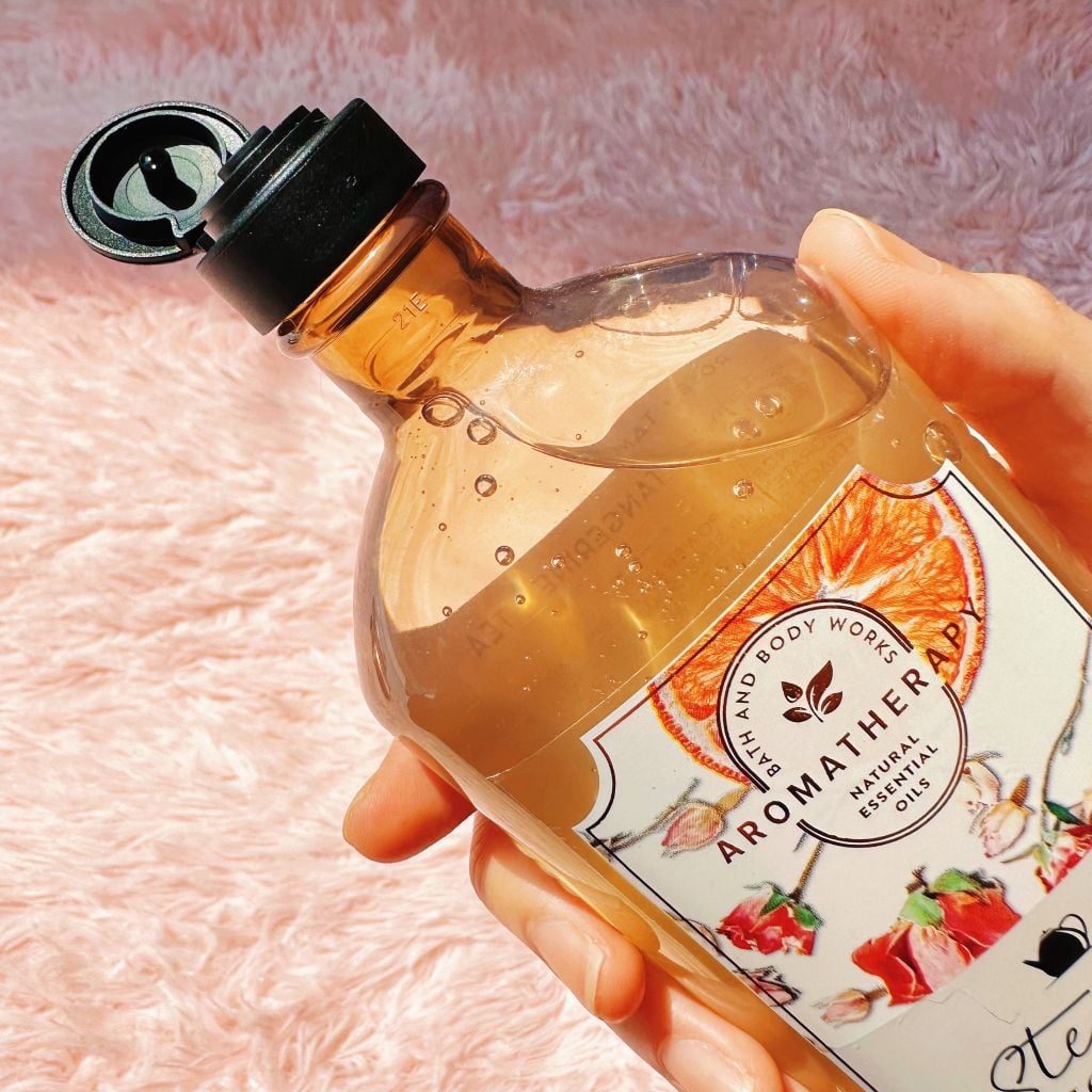 Sữa tắm thư giãn Bath & Body Works Aromatherapy Body Wash STEEPED INVIGORATION | Rose - Tangerine - Tea 295mL