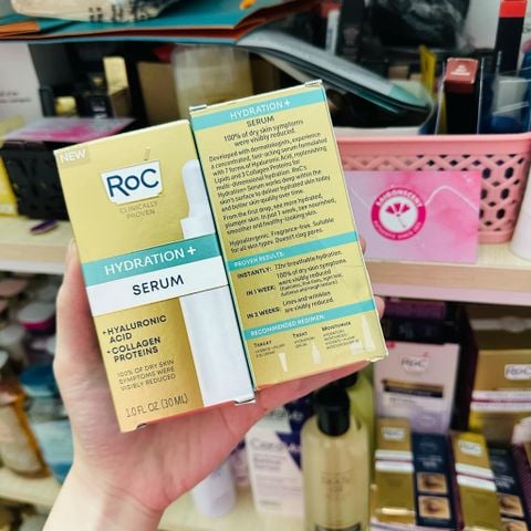 Tinh chất cấp ẩm giảm nếp nhăn RoC Hydration+ Serum 30mL