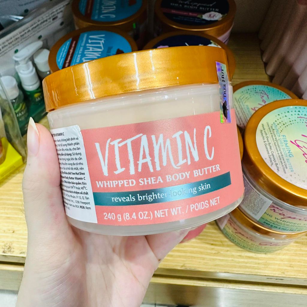 Bơ dưỡng thể Tree Hut Whipped Shea Body Butter VITAMIN C 240g