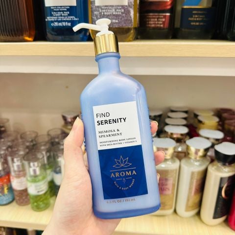 Sữa Dưỡng Thể Bath & Body Works Aromatherapy Body Lotion FIND SERENITY Mimosa + Spearmint 192mL