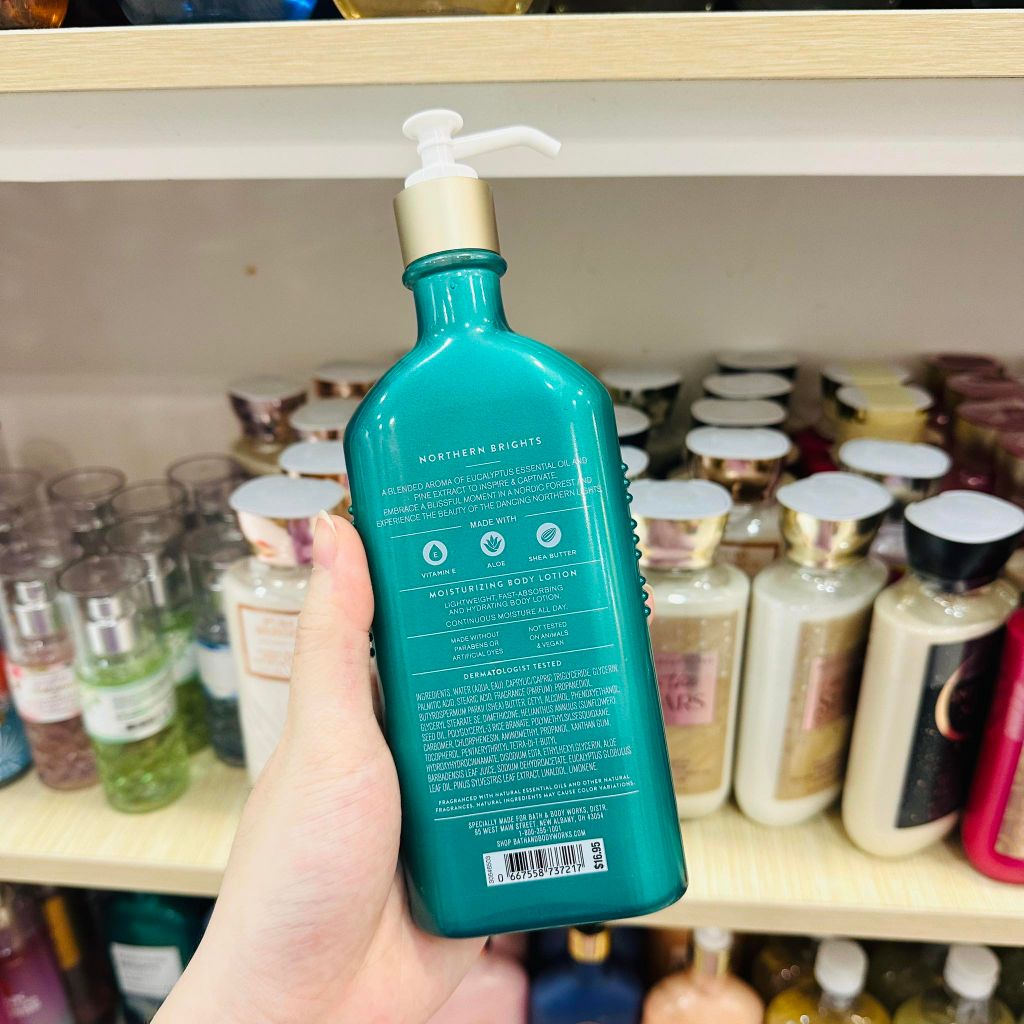 Sữa Dưỡng Thể Bath & Body Works Aromatherapy Body Lotion NORTHERN BRIGHTS Eucalyptus + Pine 192mL
