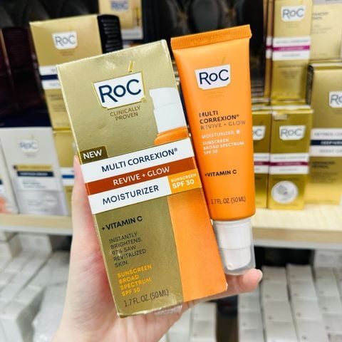 HSD 7.2025 - Kem dưỡng ngày trắng da RoC Revive Glow Moisturizer SPF 30 50mL