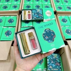 SET quà Son WHOO ( son dưỡng + son kem )