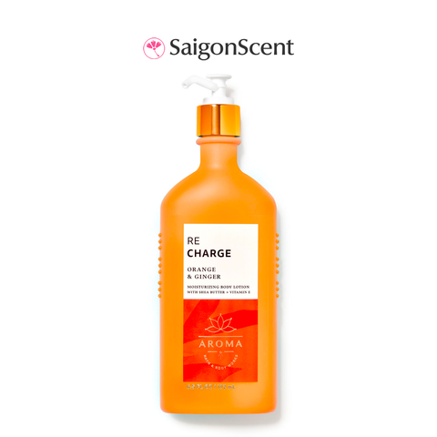 Sữa Dưỡng Thể Bath & Body Works Aromatherapy Body Lotion RE CHARGE Orange + Ginger 192mL